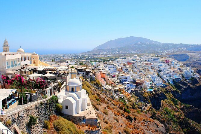 5-Day Tour in Mykonos & Santorini Sun & Sea - Day 4: Palea Kameni hot springs, Red and White Beach, and sunset from the water