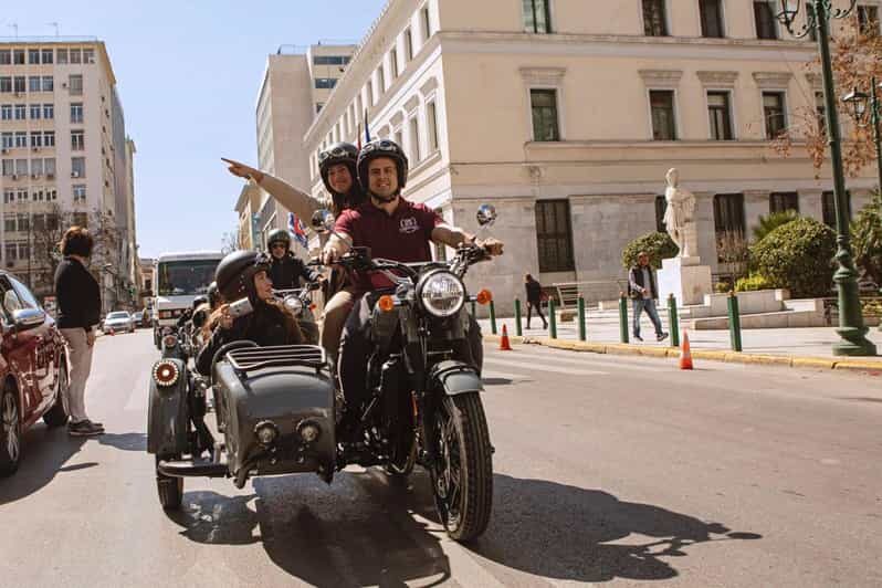 Acropolis of Athens: 60′ Tour in a Vintage Motorcycle - Temple of Olympian Zeus Pass-By: The Grand Scale Moment