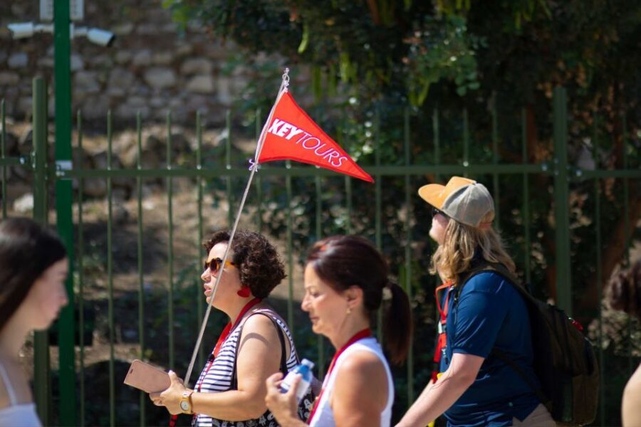 Athens: Acropolis Guided Walking Tour & Plaka Audio Tour - Acropolis hilltop time: panoramas, excavation context, and photos