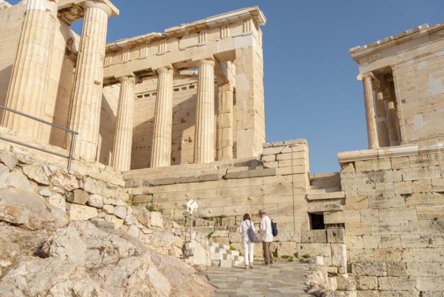 Athens: Acropolis & Plaka Neighborhood Private Walking Tour - Odeon of Herodes Atticus: seeing a still-used theater