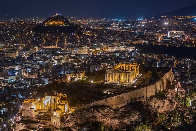 Athens By Night Private Sightseeing Tour - Mount Lycabettus at Night: Sunset Views Worth the Climb