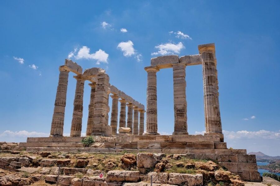 Athens: Cape Sounion &Temple of Poseidon Sunset Tour & Audio - Lake Vouliagmeni: thermal springs, brackish water, and limited time