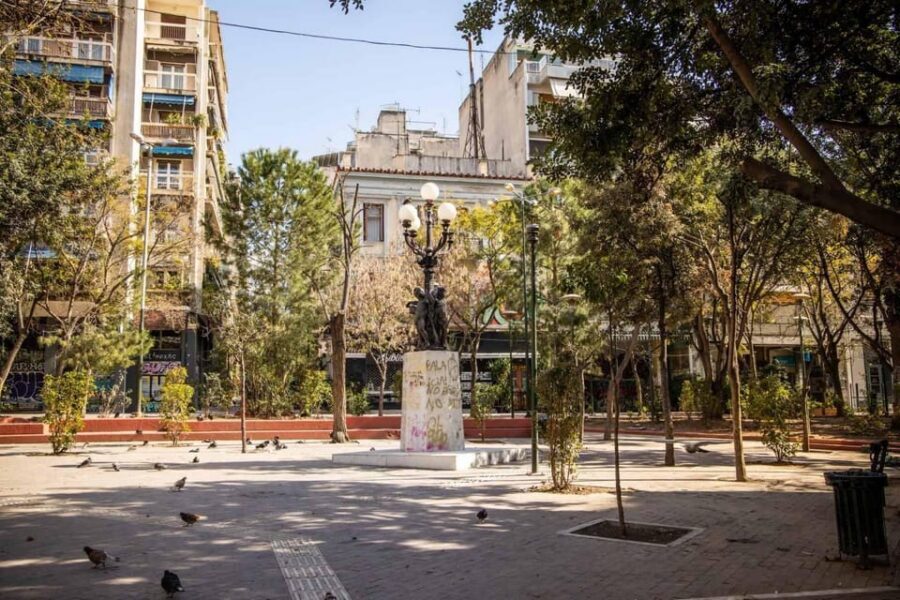 Athens: Exarcheia Walking Tour - Strefi Indoor Stadium and the hilltop baglamas moment