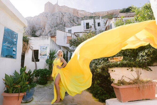Athens Flying Dress Photo Shoot with a Professional Photographer - Choosing your session: 1 hour vs 2 hours (and what you get)