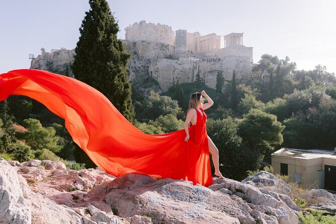 Athens Flying Dress Photo Shoot with a Professional Photographer - Dress colors and the look you’re going for