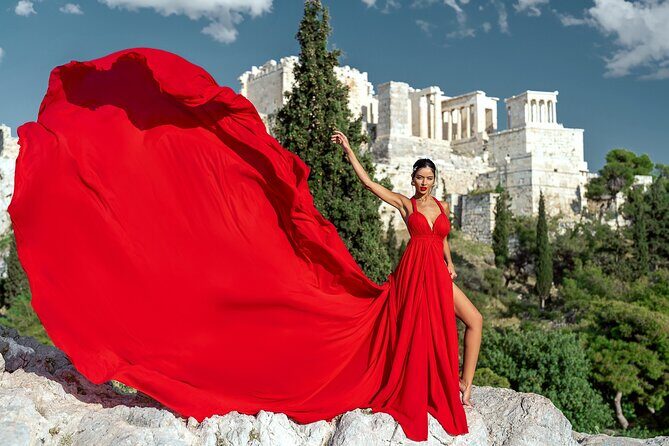 Athens: Flying Dress Photoshoot "Marilyn Package" - On shoot day: how the 1-hour session actually runs