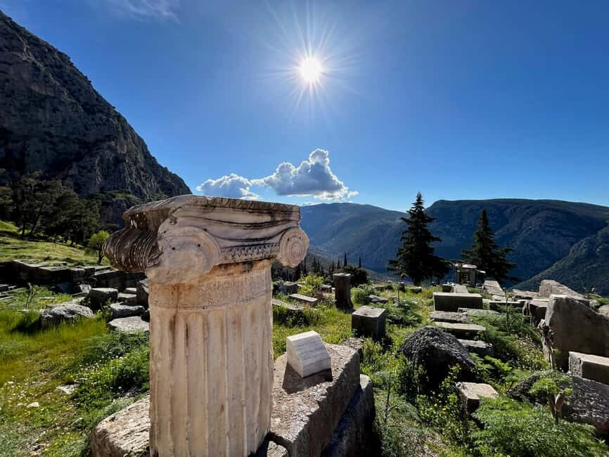 Athens: Full Day Trip Delphi and Arachova - Athena Pronaia Temple: Short Stop, Strong Payoff