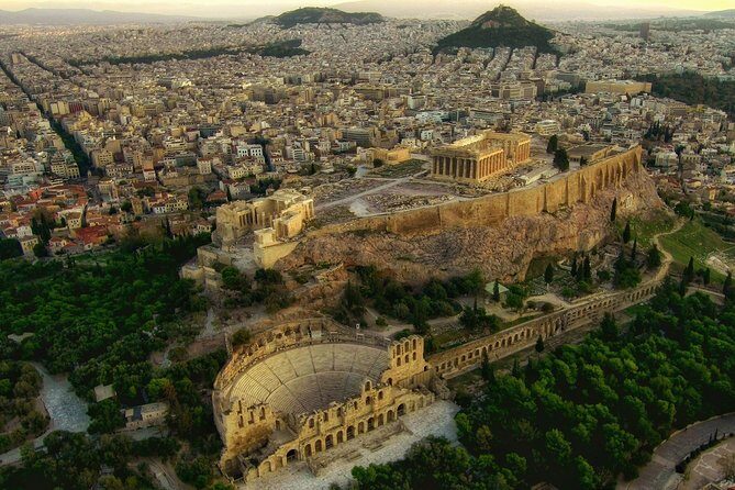 Athens Greece plus Temple of Poseidon, Sounion - Olympieion, Marble Stadium, and the Academy: three stops, three styles