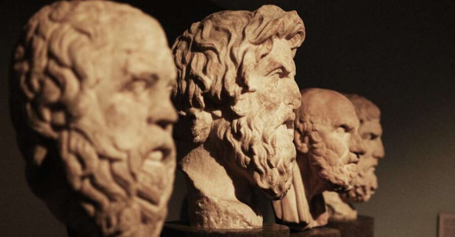Athens Highlights: Myths & Philosophers Private Walking Tour - Meeting outside Panepistimio and the Trilogy of Athens by Theofilus Hansen