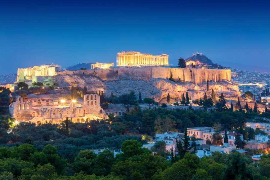 "Athens Night Experience - 4Hours" - Panathenaic Stadium at night: a quick classic