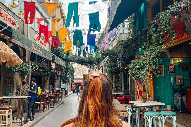 Athens Night Walk and Drinks - Plaka by night: narrow streets and a view break