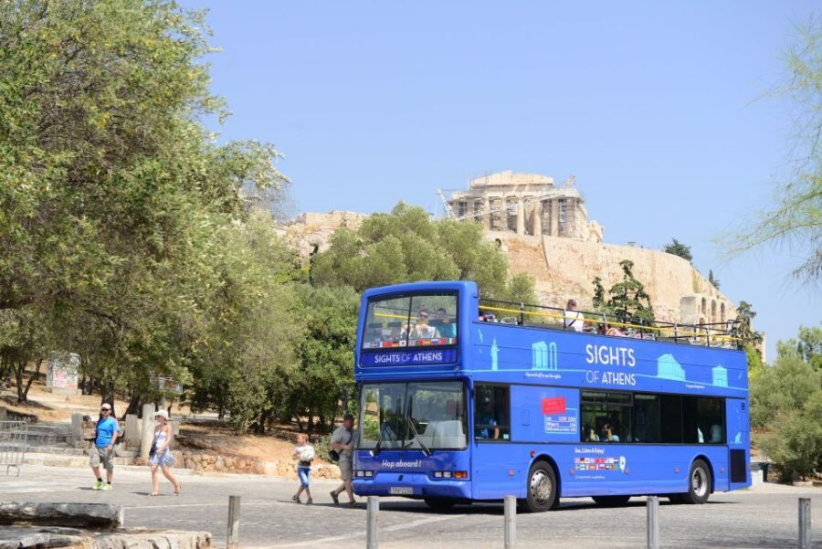 Athens, Piraeus, and Coastline: Blue Hop-On Hop-Off Bus - Green Line to Vouliagmeni: Beaches, Lake Views, and Thermal Baths