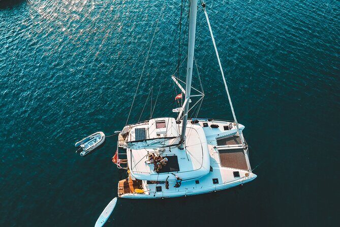 Athens Private Full day Catamaran cruise with meal & drinks - Private group up to 10: value math that makes sense