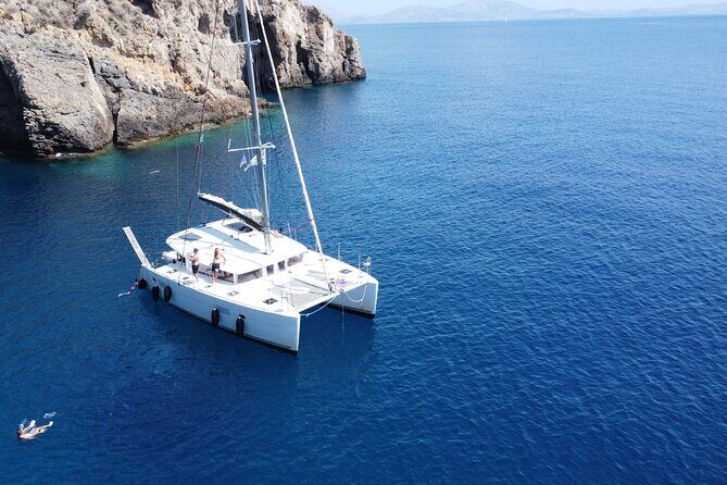 Athens Private Half day Catamaran cruise with meal & drinks - Vouliagmeni Swim Stop: Sheltered Water and a Good First Taste