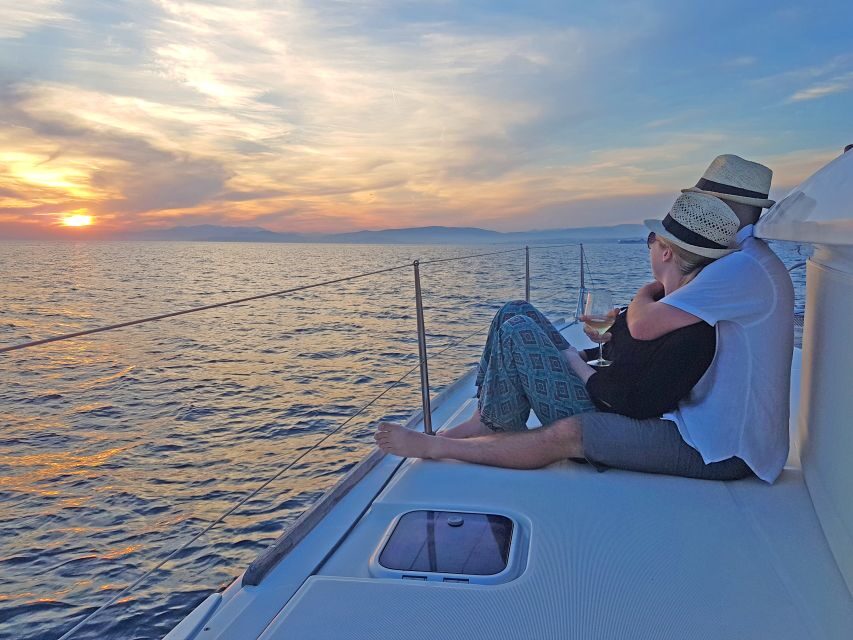 Athens Riviera: Half-Day Private Catamaran Cruise - First swim stop near Voula: swim time without rushing