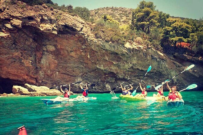 Athens Riviera: Sea Kayak and Snorkeling Adventure with Picnic - Meeting at Nuevo Loca Beach Bar and Getting Your Kayak Basics Down