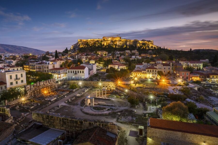 Athens: Self-Guided Audio City Tour, The city of myths - The ending at the Old Parliament House Blue Bridge