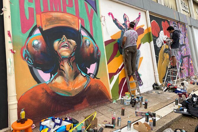 Athens street art tour - Metaxourgio: Social Streets and the Owl of Athens