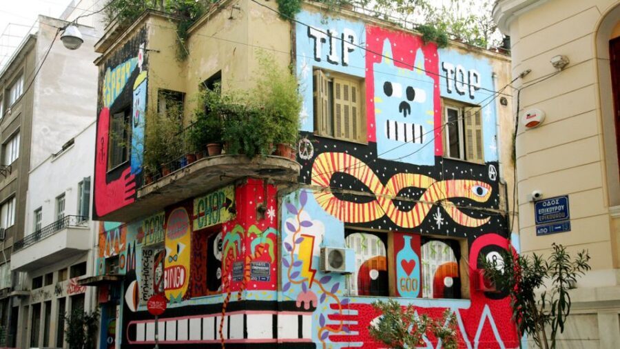 Athens: Street Art Treasure Hunt with Food Stop - Gazi finish: where the hunt ends and the evening can continue