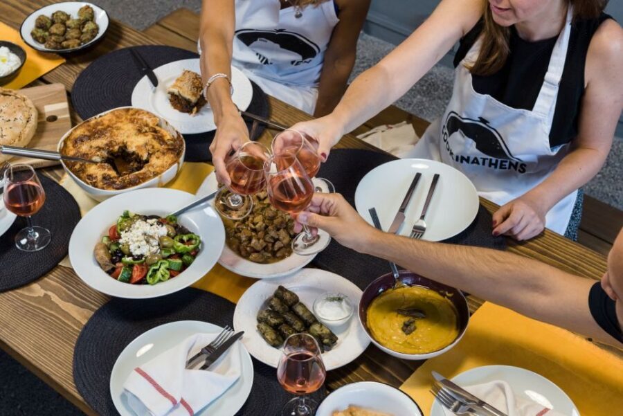 Athens: Traditional Greek Cooking Class with Full Meal - What the Meal Experience Feels Like: Cooking, Then Eating Together