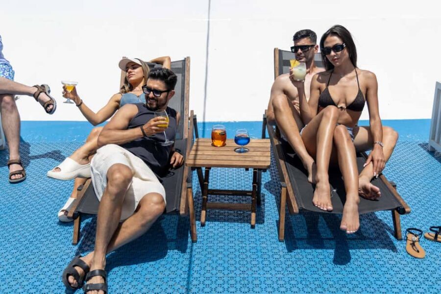 Athens: VIP Swimming Cruise to three islands - Nisis Metopi: shorter stop, more focused swim and scenery