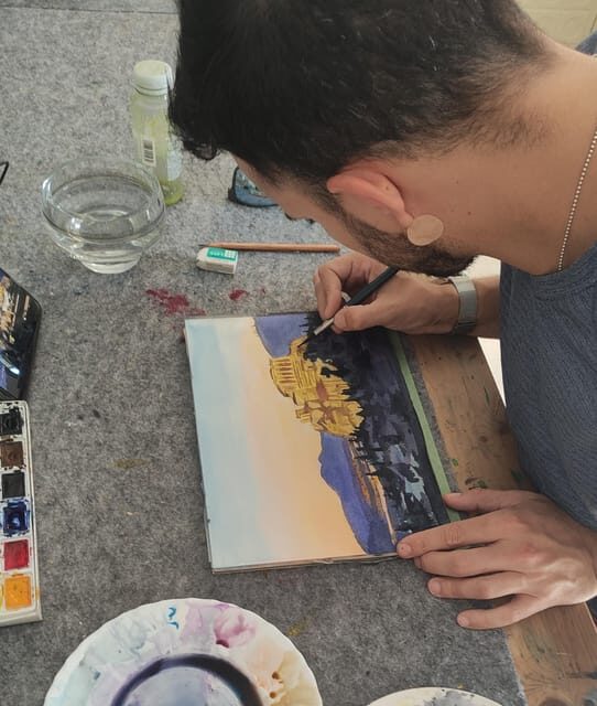 Athens: workshop for painting landscape with local artist - Light, Shadow, Texture, and Form (How Your Painting Starts to Look Real)