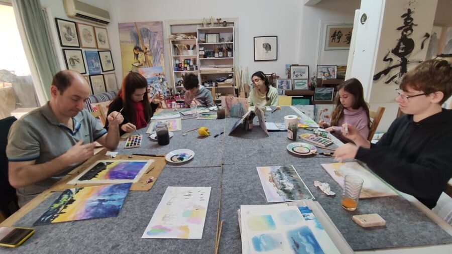 Athens: workshop for painting landscape with local artist - What You’ll Learn: Sketching, Tone, and Core Watercolor Skills