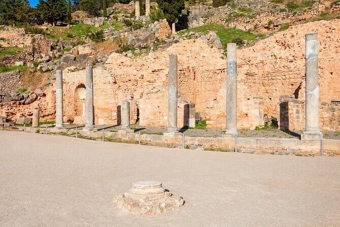 Delphi: Archaeological Site & Museum Ticket with Audio - The sacred walk outside: Apollo, theatre, stadium, Athena
