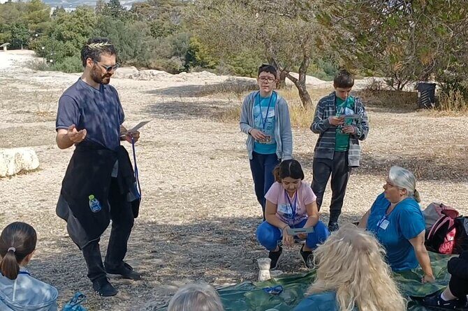 Democracy Experiential Workshop Activity on Pnyx hill, Athens - The Socratic intro: learning democracy by talking