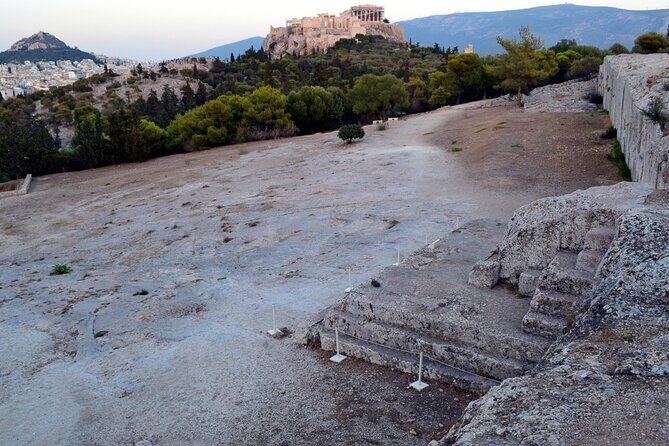 Democracy Experiential Workshop Activity on Pnyx hill, Athens - Role-play at the vema: debate, vote, and a timekeeper
