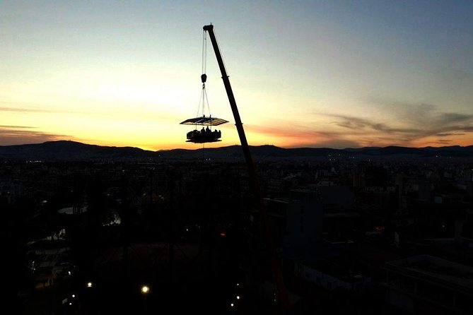 Dinner in the Sky Athens - Technopolis in Gazi: finding the right crane and getting checked in