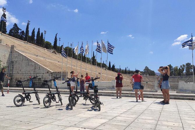 Discover the City e-bike day tours - The Route: Academy, Parliament, and Panathenaic Stadium Photo Stops