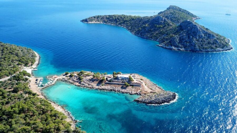 From Athens: Athens Riviera Swimming Cruise with Buffet & DJ - The swim stops around Agistri, Metopi, and Perdika