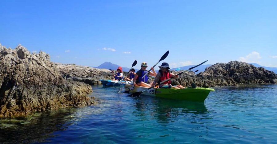 From Athens: Corinthian Gulf Guided Sea Kayaking Tour - Passing caves to X beach: sea-only access changes the vibe