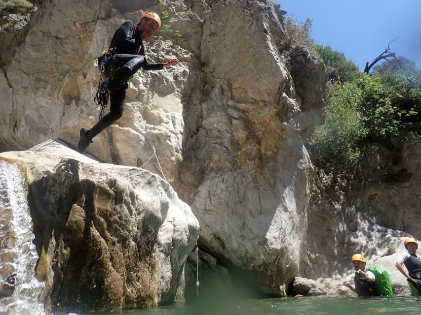 From Athens: Manikia Gorge Canyoning - Swimming in natural pools: when the adrenaline gives way to calm
