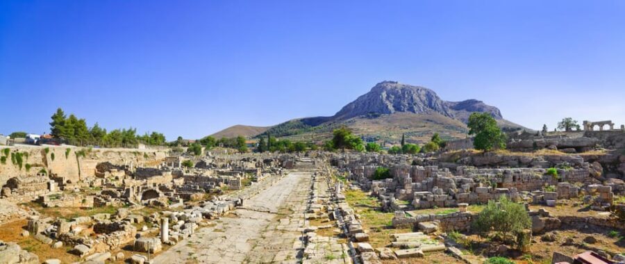 From Athens: Private Anc. Corinth, Temple of Hera, Blue Lake - Break and free time: don’t rush Ancient Corinth
