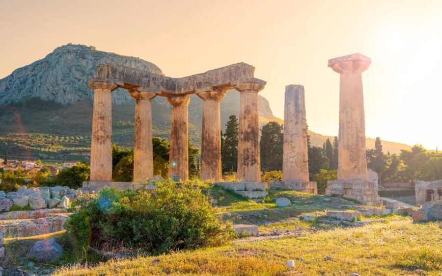 From Athens: Private Anc. Corinth, Temple of Hera, Blue Lake - Malagavi Lighthouse: a stone beacon with canal views