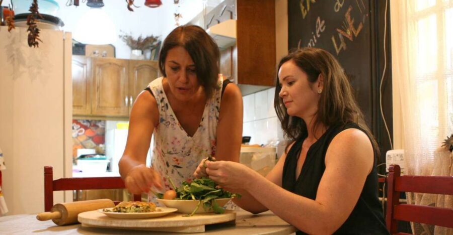 Greek Phyllo and Pie Cooking Class in Athens - Rolling out your Greek pies and tasting your own results