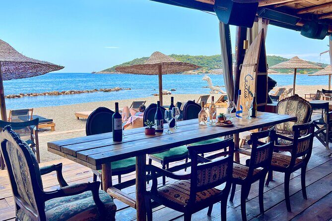Greek Wine Tour with a Sommelier & Beach Day - Athenian Riviera - Snacks and beach time at Castus Beach Bar: where the day turns off