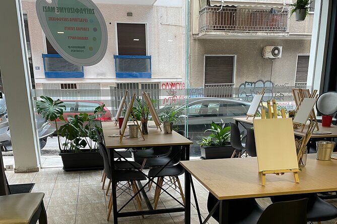 Guided Paint & Sip Workshop in Central Athens - The social side: mix, mingle, and make friends without forcing it