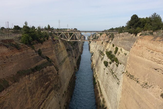 Loutraki Private Tour from Corinth - Your first photo stop: Corinth Canal at the Isthmus bridge