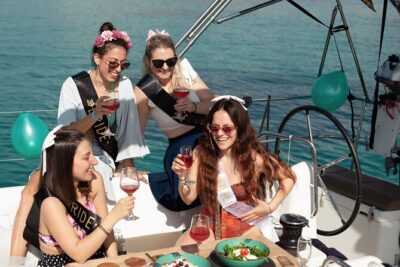 Luxury Catamaran Sunset Semi-Private & Greek Gastronomy in Athens - Hydrousa Island: swim, sun, and sandy time near Athens