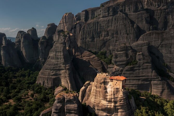 "Meteora Highlights: A Journey Among the Sky-High Monasteries" - Great Meteoron Monastery: Platylithos at 415 Meters