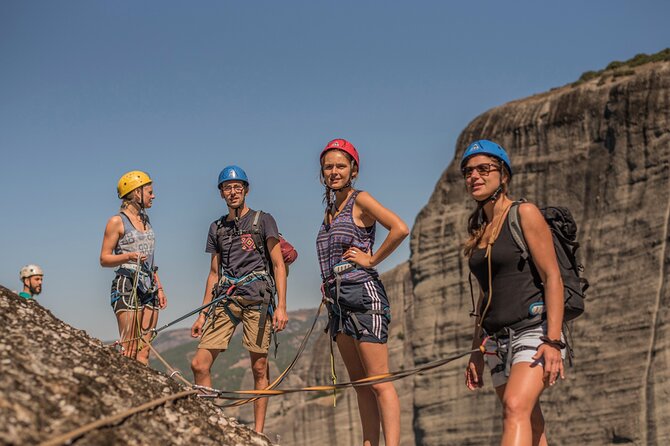 Meteora Scrambling Tour with Optional Pick-up - The 1st Stretch: Getting Your Equipment and Learning the Basics