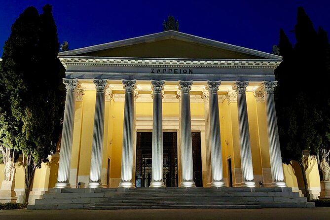 Night Tour of the City of Athens with Guide in Spanish - Starting at Vallianeio Megaron: The Athenian Trilogy Up Close