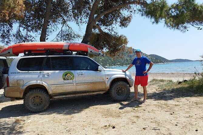 Offroad experience and at the end Sea Canoe - Your Guides: Yvonne for the Day Flow and Panos for the Canoe