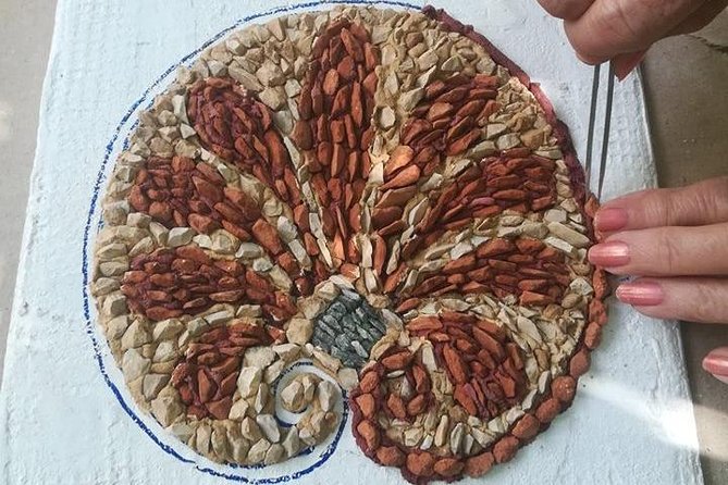 One day mosaic workshops in the Southern Peloponnese - The workshop flow: building, learning technique, and a noon break that keeps it human