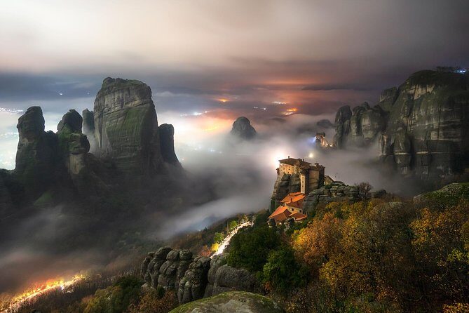 Private Meteora By Night Photography Tour - Great Meteoron Monastery: The Exterior Shot That Anchors the Tour