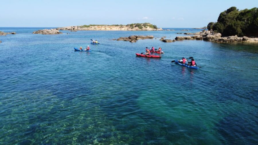 Private Sea Kayak over sunk city of ancient Feia - Feia’s sunken city from sea level to sea floor