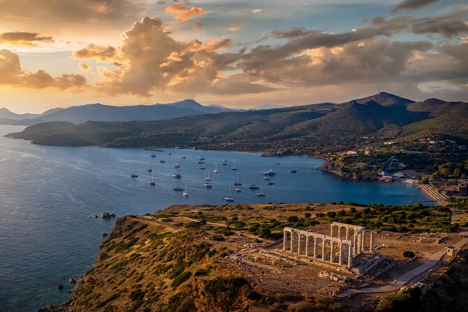 Private Sunset Cruise to Cape Sounio & Athenian Riviera - Cape Sounio at Sunset: Temple of Poseidon with Room to Breathe